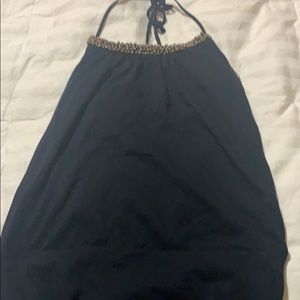 Banana Republic  black halter top xs